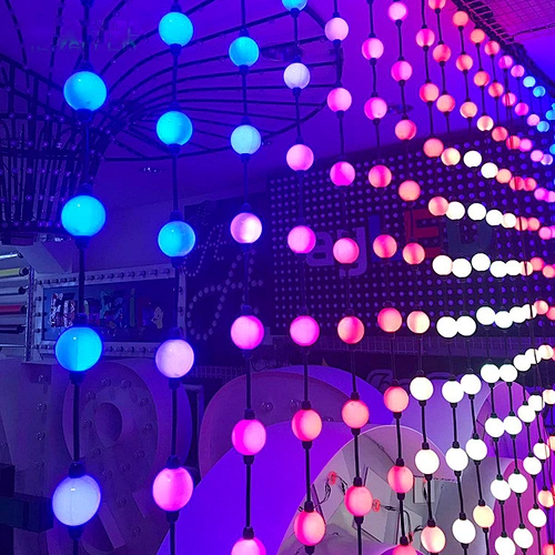outdoor rgb string ball light