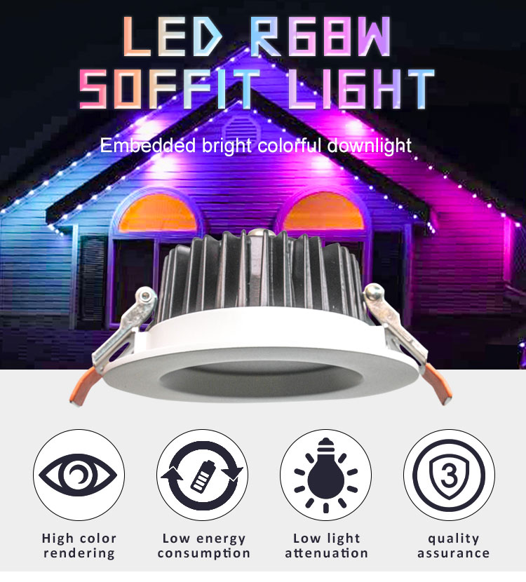 rgbw led soffit light
