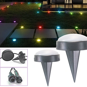New rgb colorful garden light led ip67 outdoor waterproof corridor garden lawn mosaic buried light string