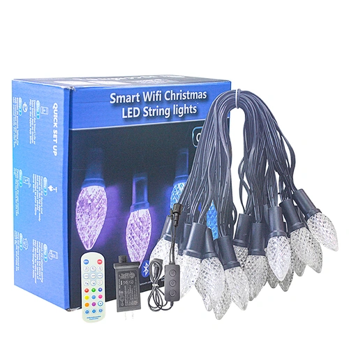led c6 c9 lighting string Christmas lighting holiday decoration ip65 high bright 12v 24v small colorful light string