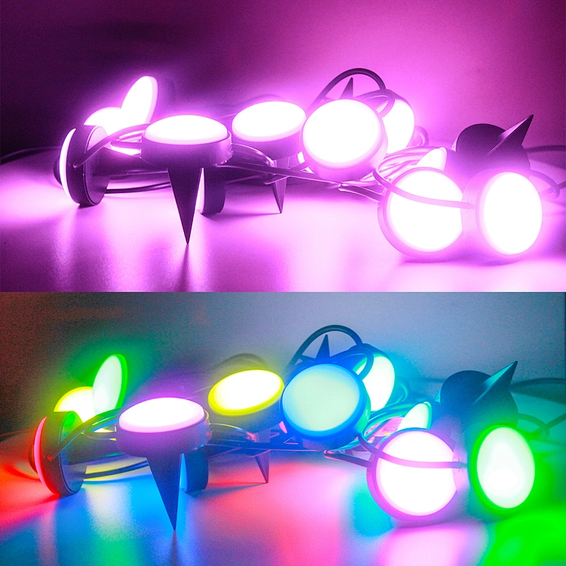 2022 new holiday Christmas light string ws2811 wifi control led ground plug lamp pixel string garden decorate light