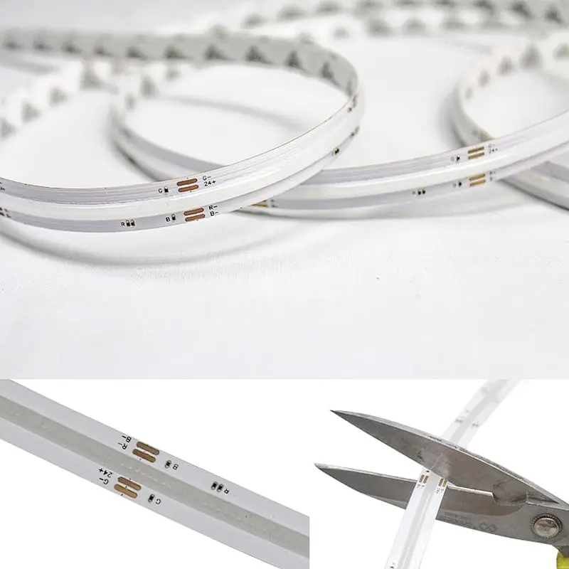 24v cob led strip lights custom cuttable  high cri  flexible 12V smd outdoor waterproof 2835 neon 5m cob  rgb led strip light