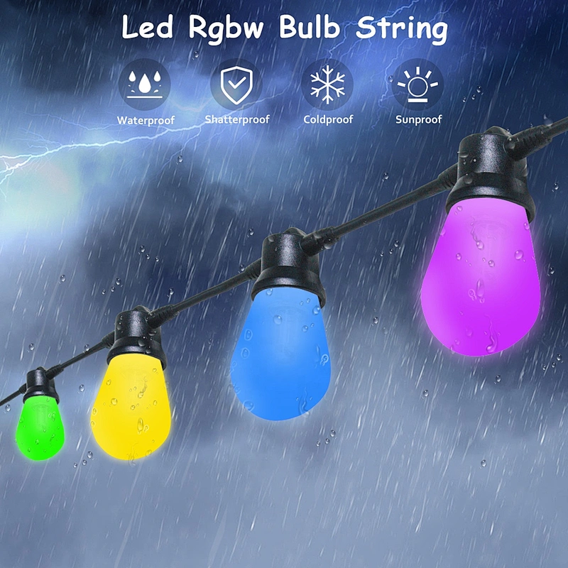 led bulb string light smd 5050  holiday lighting rgbw dream colour decoration lamp led rgb bulb light
