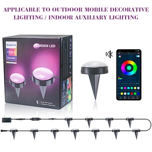 2022 new holiday Christmas light string ws2811 wifi control led ground plug lamp pixel string garden decorate light