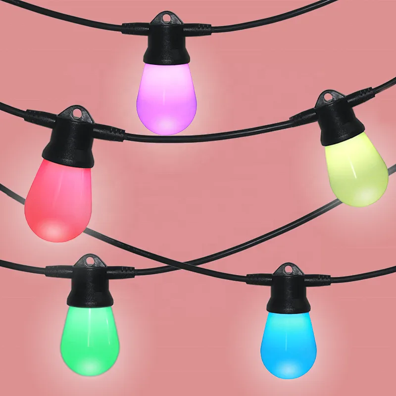 led bulb string light smd 5050  holiday lighting rgbw dream colour decoration lamp led rgb bulb light