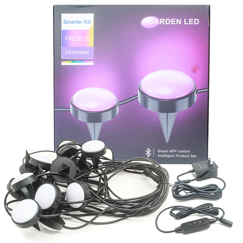 2022 new holiday Christmas light string ws2811 wifi control led ground plug lamp pixel string garden decorate light