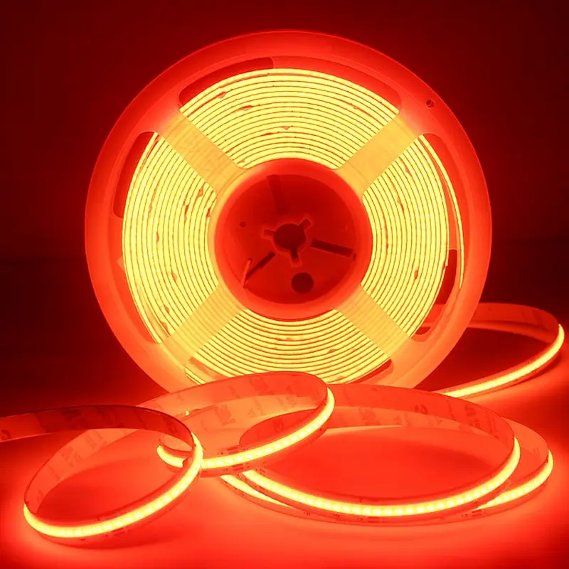 24v cob led strip lights custom cuttable  high cri  flexible 12V smd outdoor waterproof 2835 neon 5m cob  rgb led strip light