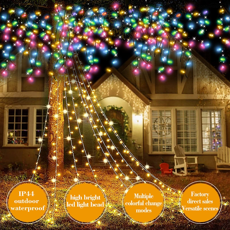 Hot Selling Outdoor Christmas Horse Decoration Fountain Led String Light Fairy light string