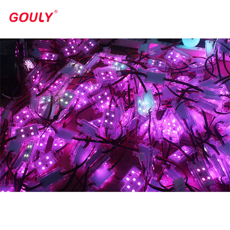 led pixel light 1.5w 6818 dc outdoor ip67 rgb module low voltage  5054 display led pixel light