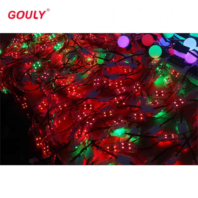 led pixel light 1.5w 6818 dc outdoor ip67 rgb module low voltage  5054 display led pixel light