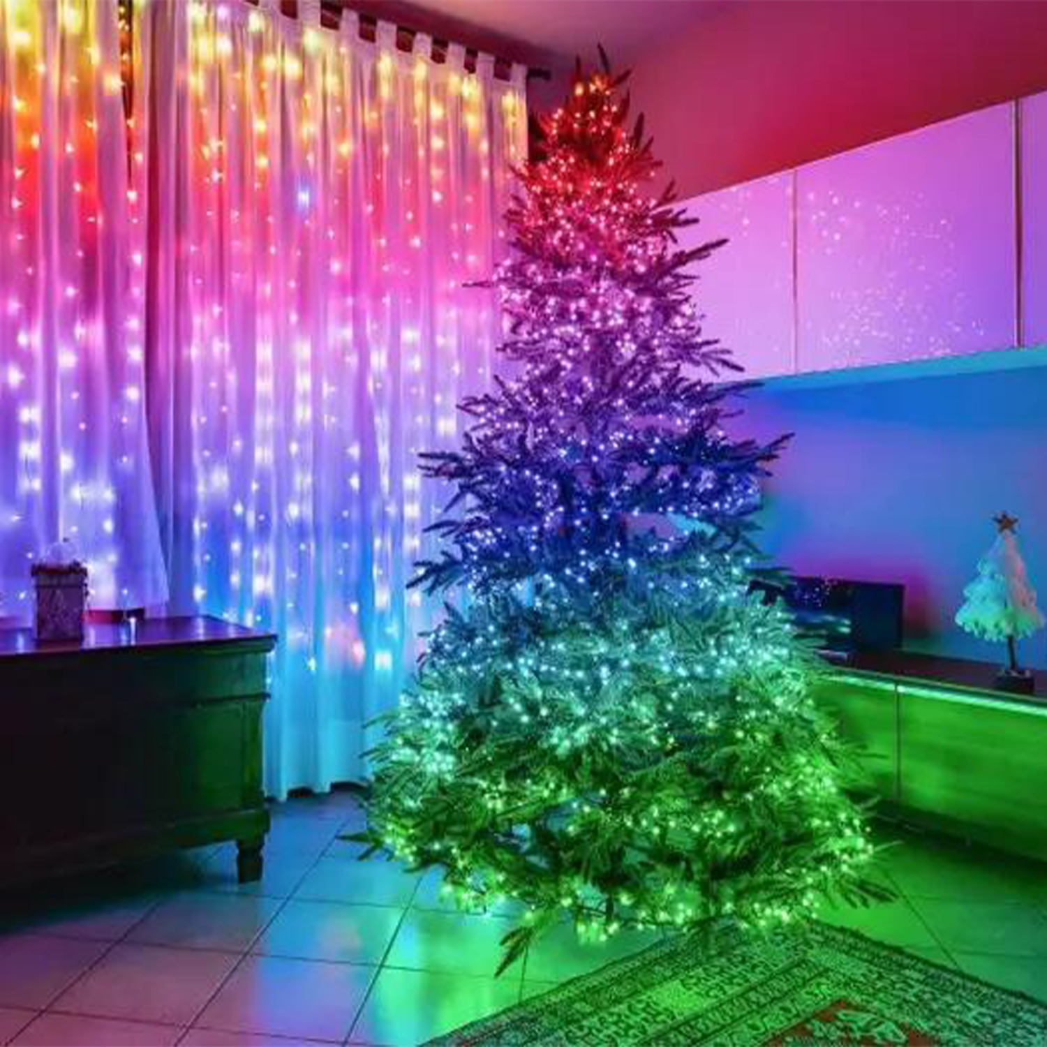 The New Listing Light Decor Wed Outdoor IP44 RGB colorful led Christmas tree Decoration lighting