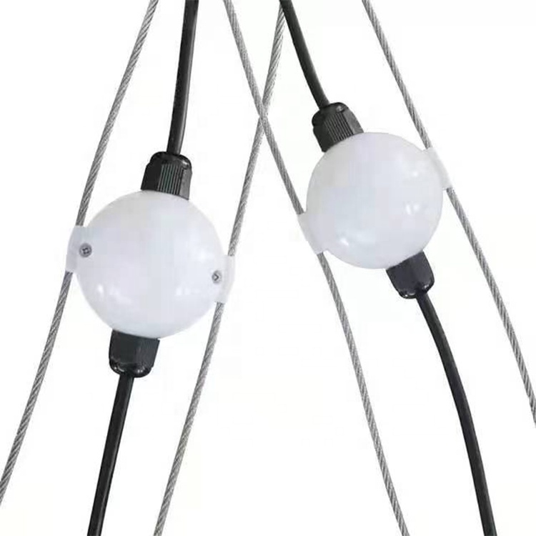 led pixel ball strings christmas decorations light WiFi control 24V 30 50MM colorful pixel ball string light