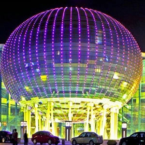 3d ball led pixel christmas lights outdoor ip67 waterproof 12v 24v WiFi intelligence control ball string light