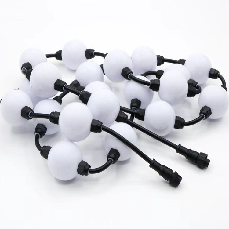 led pixel disco ball rgbw changing color wifi control bright 12v 24v waterproof outdoor christmas string led ball lights