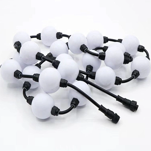 led pixel disco ball rgbw changing color wifi control bright 12v 24v waterproof outdoor christmas string led ball lights