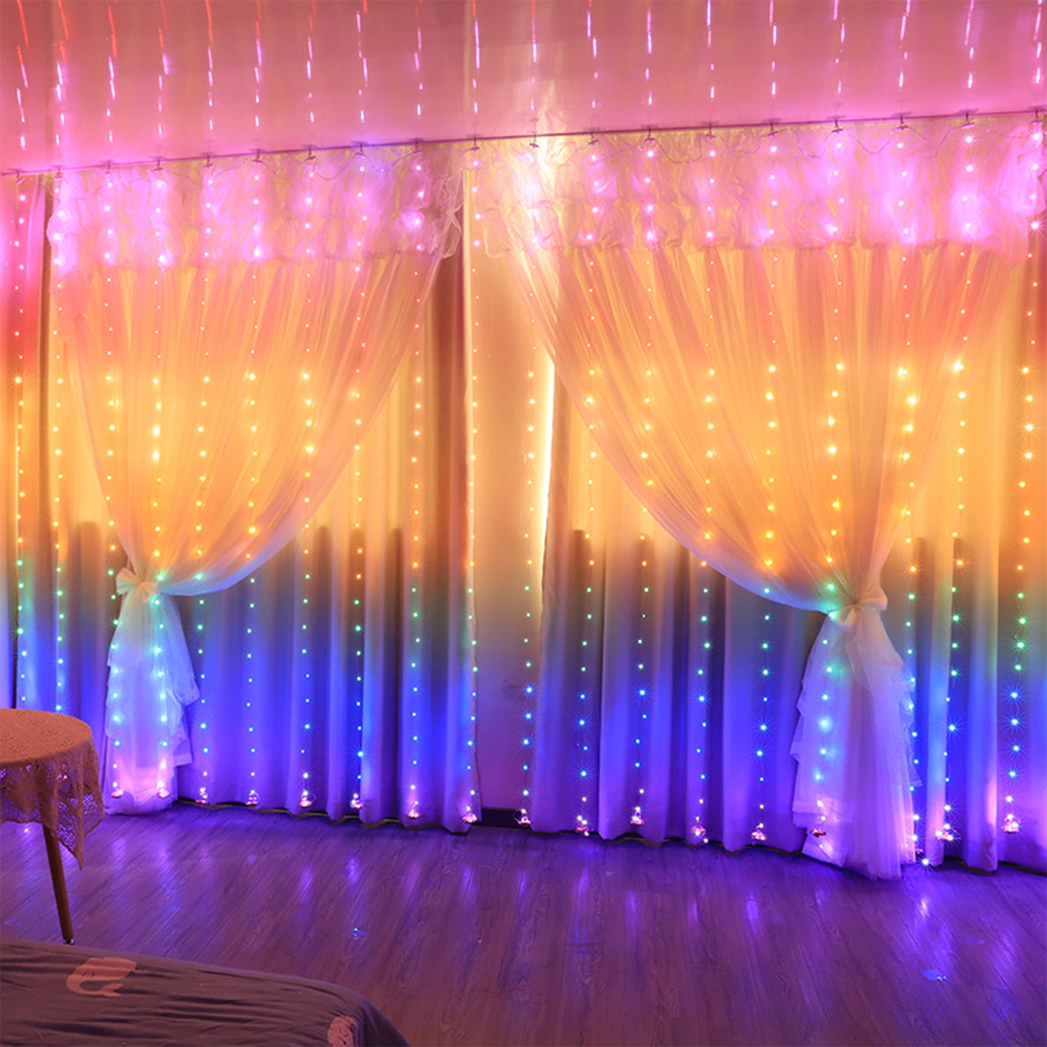 Original Decoration Wedding Garland Color 3*3mm 30m 50m 100m led Courtyard Palace Light For Christmas