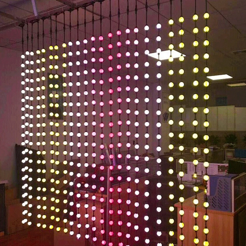 wirlless 3d led pixel ball led christmas lights outdoor ip67 high waterproof 30mm 50mm pixel ball string light