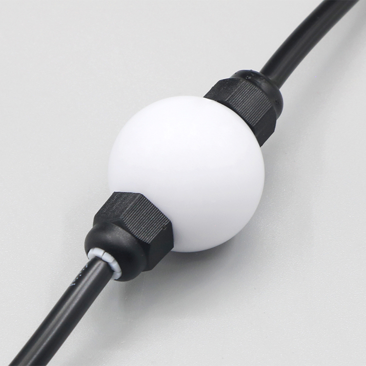 pixel led ball christmas lights decoration light rgbw colorful 24v high brightness IP67 outdoor led string ball light