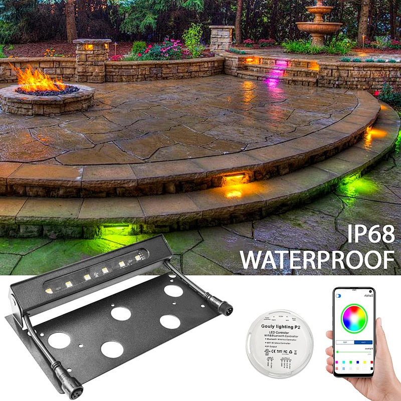 2023 new outdoor lighting RGBW hardscape cob led lighting for parks underground Hardscape Paver Light