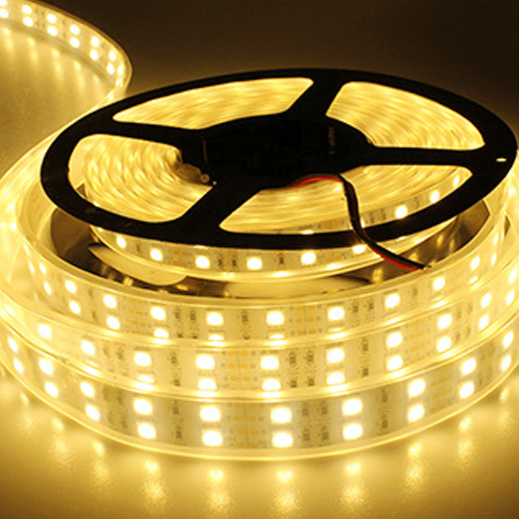 Water proof IP65 12v double row  super flexible led strip light 5050 led strip light 5050 for tv decoration