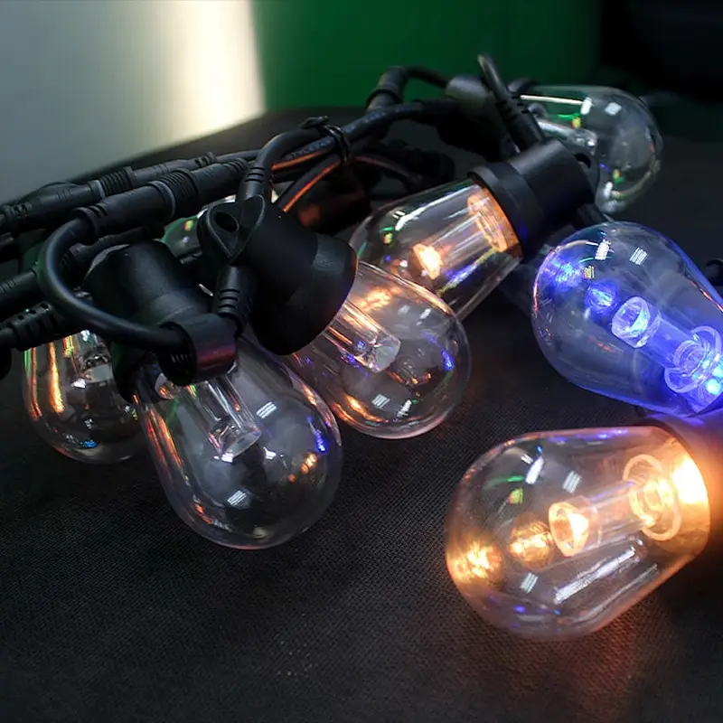 singel led pixel string bulb light christmas 1903 decoration full set ground zoom dmx512 12v rgbw led pixel string bulb light