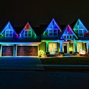 rgbw pixel light smart christmas lights ucs2904 ws2811 12v 24v 10mm decoration lamps outdoor full color pixel led module light