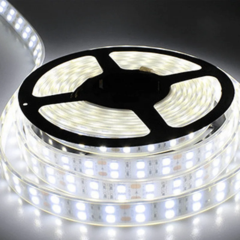 Water proof IP65 12v double row  super flexible led strip light 5050 led strip light 5050 for tv decoration