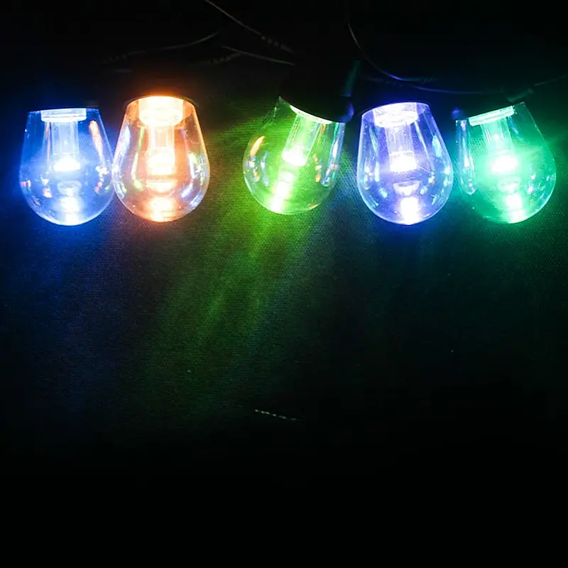 singel led pixel string bulb light christmas 1903 decoration full set ground zoom dmx512 12v rgbw led pixel string bulb light