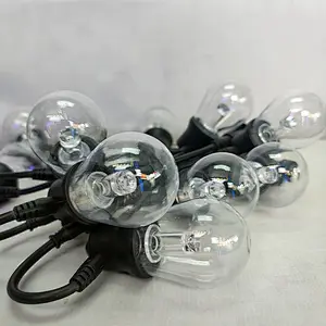 led rgb light string bulb IP65 IP67 waterproof Christmas outdoor decoration colorful smart led rgb string bulb string light