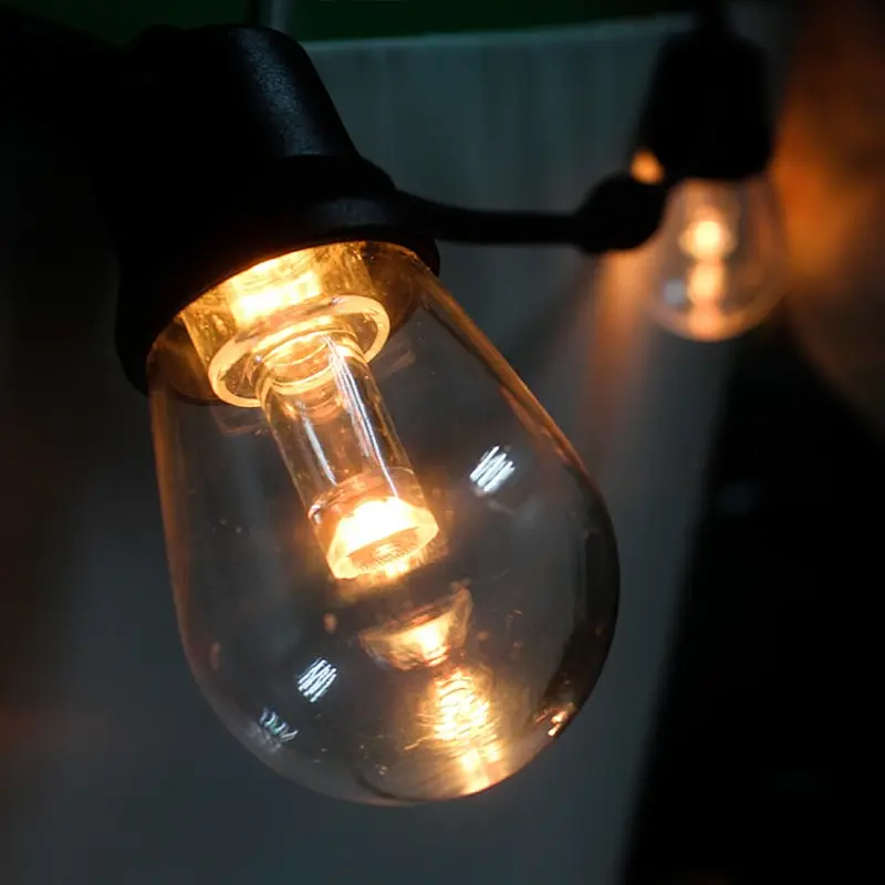led rgb light string bulb IP65 IP67 waterproof Christmas outdoor decoration colorful smart led rgb string bulb string light