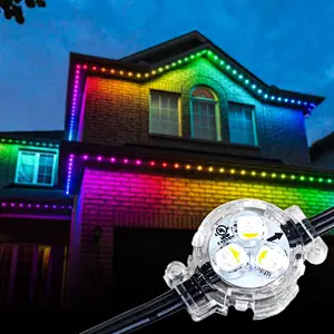 led pixel point lighting DC12V waterproof 5050 smd smart led rgb permanent  led christmas pixel lights outdoor decoration