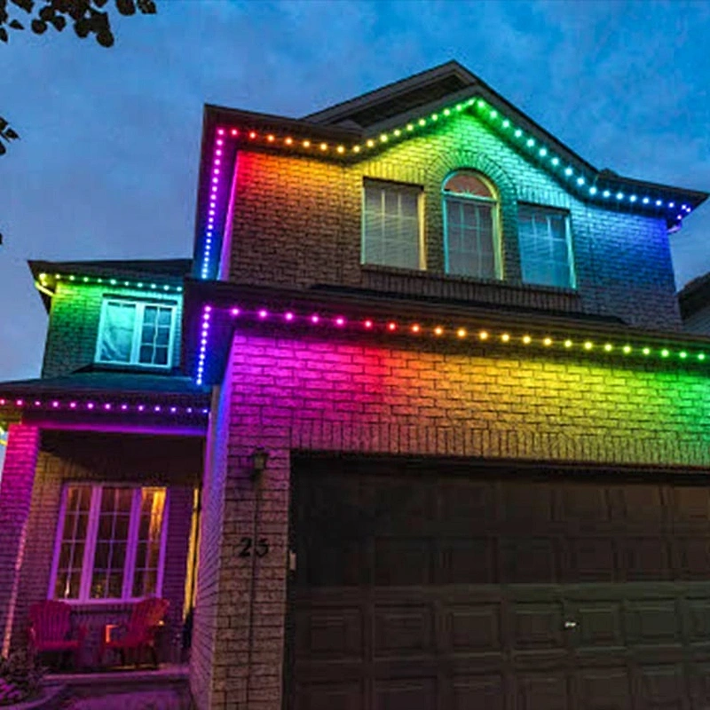 rgb ul pemenant color changing commerical decorations electronic giant house festival  christmas pixel light