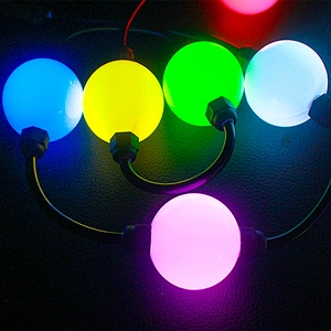 holiday decoration light smart outdoor ip68 12volt rgb led pixel ws2811 string bulb light