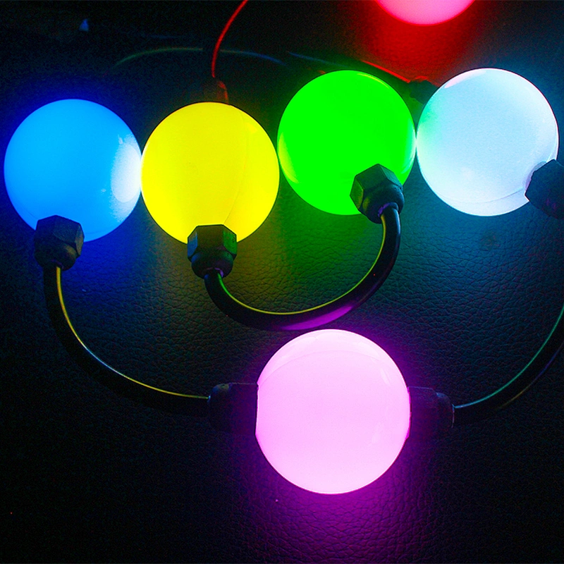 holiday decoration light smart outdoor ip68 12volt rgb led pixel ws2811 string bulb light