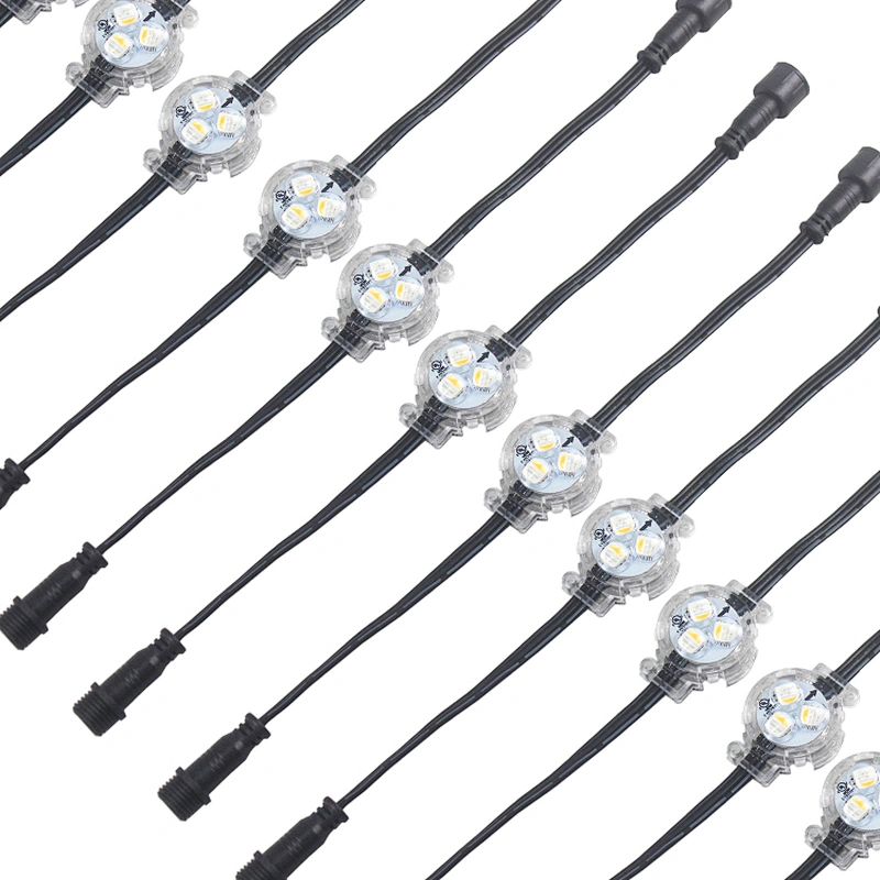 led pixel light rgb christmas 12v UCS2904 brightness ip68 waterproof outdoor permanent christmas light point lights