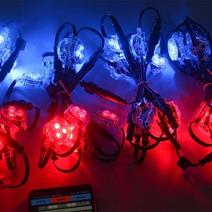 rgb ul pemenant color changing commerical decorations electronic giant house festival  christmas pixel light