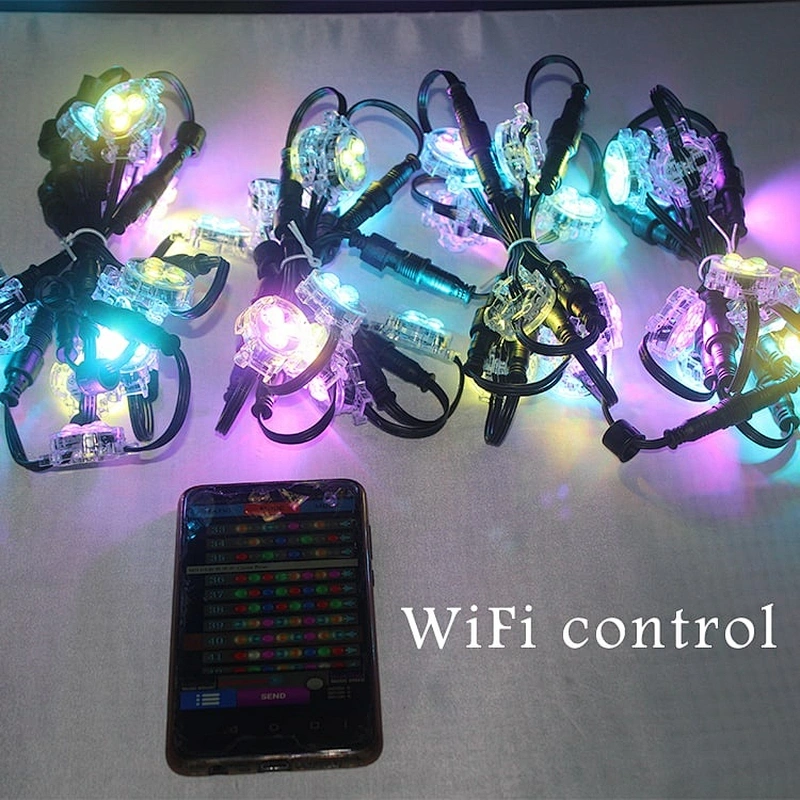 rgb ul pemenant color changing commerical decorations electronic giant house festival  christmas pixel light