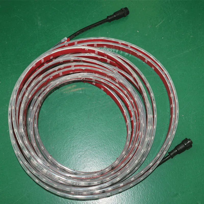 adressable  rgb led strip lights 10 meters  waterproof ws2812 2801 rgbic  smart led strip light control