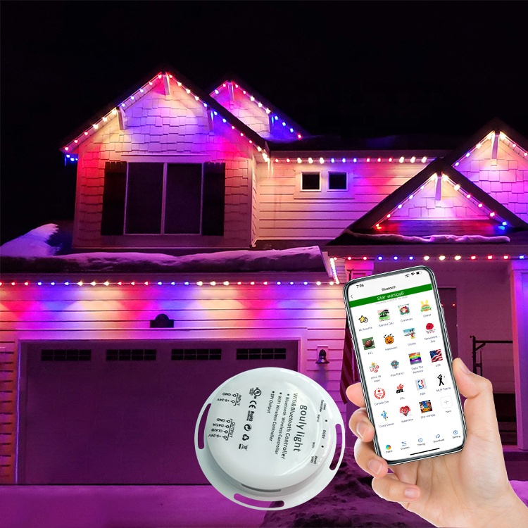 led pixel point lighting DC12V waterproof 5050 smd smart led rgb permanent  led christmas pixel lights outdoor decoration