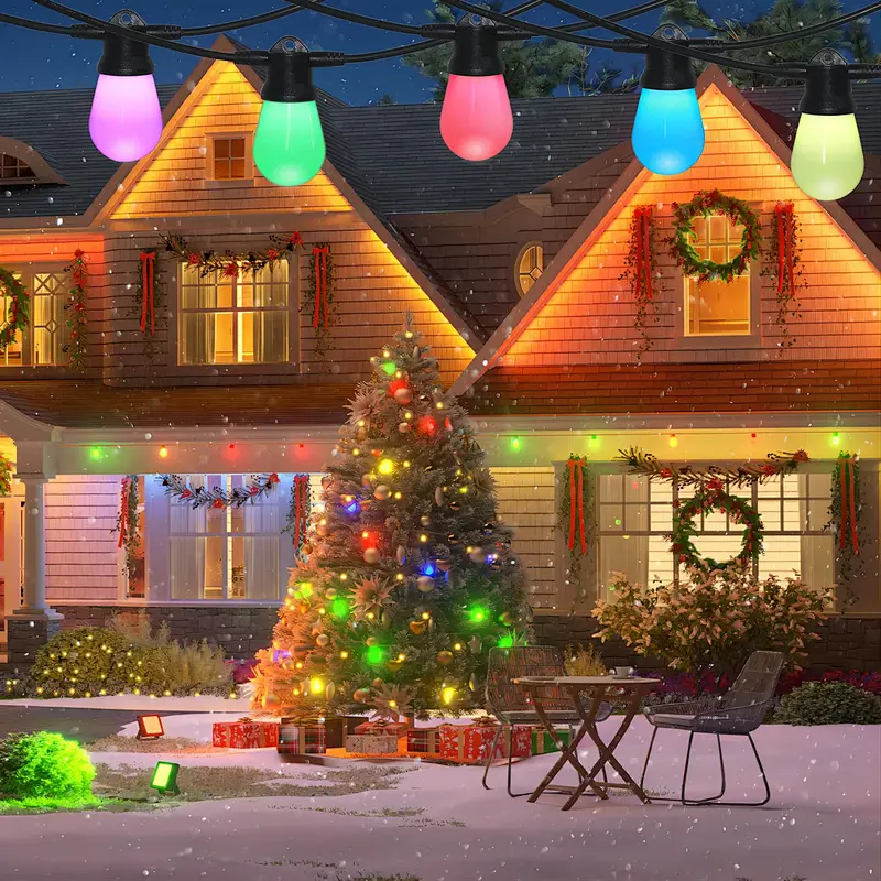 factory direct sale 12v 24v OEM IP67 waterproof led christmas light string led bulb outdoor string lighting