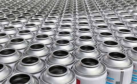 aerosol tin can