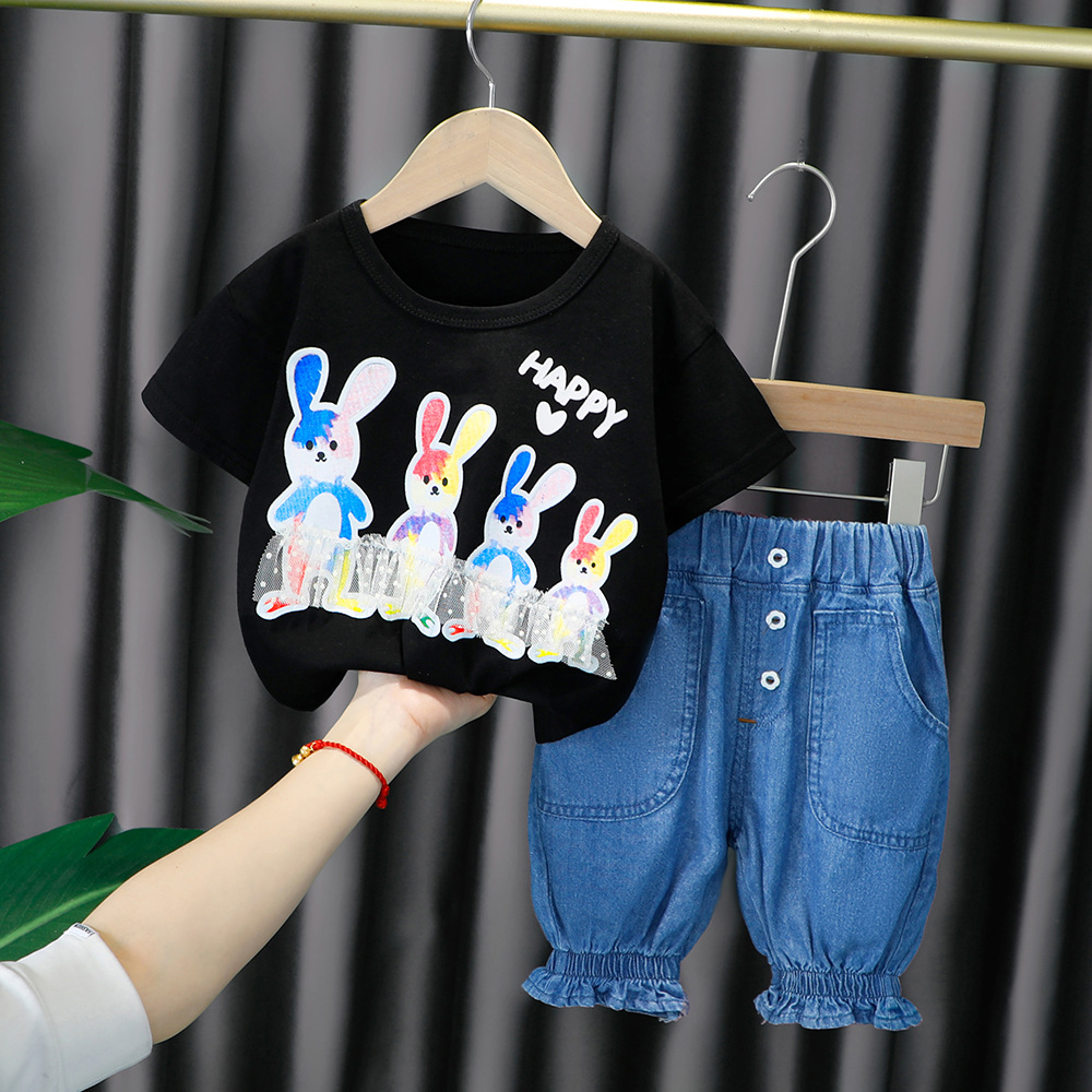 kids summer t shirt set 2 pieces