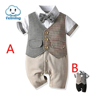 European and US gentle style 3pcs baby boy clothing sets