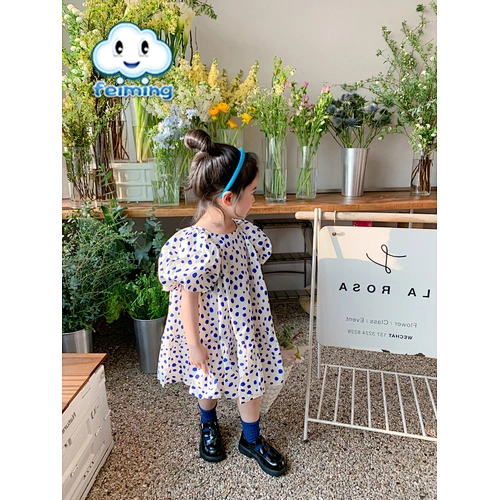 Summer girl floral dress baby girl frock dress design new arrivals