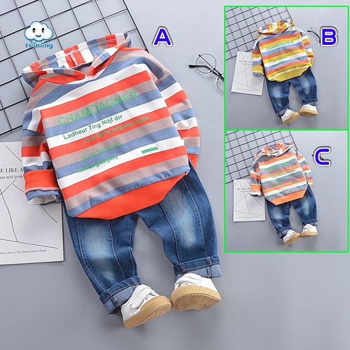 Spring and Autumn Clothes boys hoodie sets