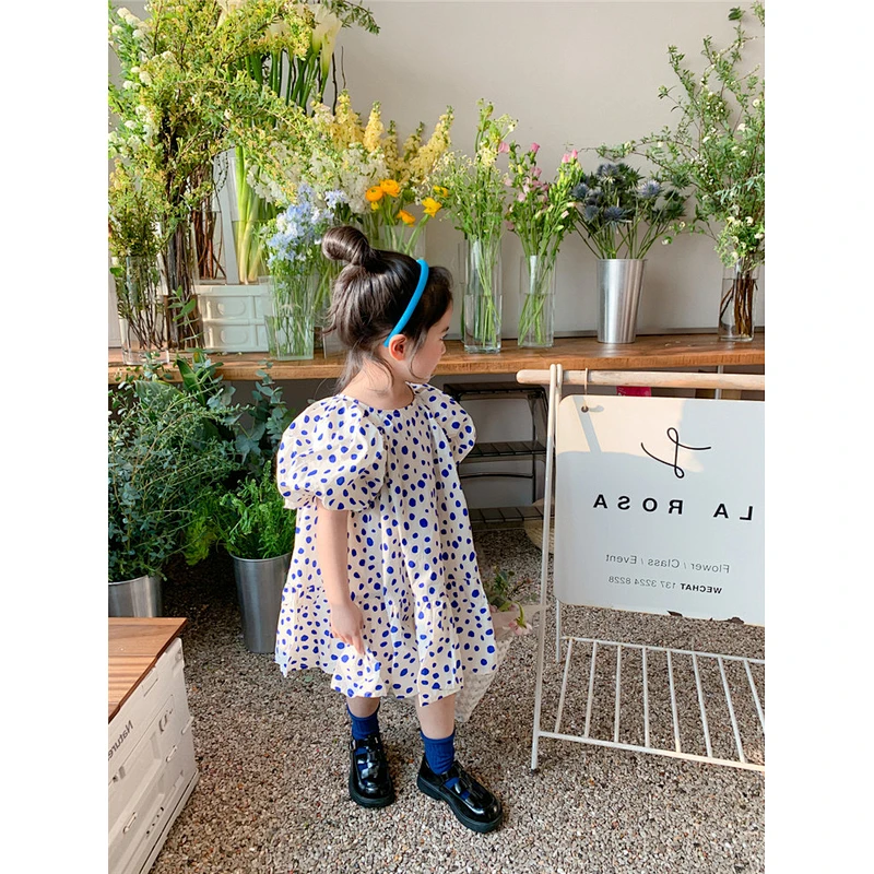 Summer girl floral dress baby girl frock dress design new arrivals