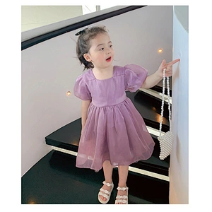 Wholesale baby girl dress summer kid dress girls' velvet ribbon dress girls skirts