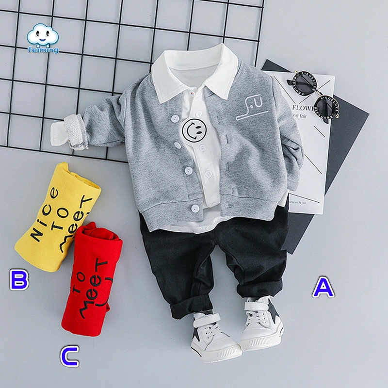 New boys autumn 3 Piece Pants Set