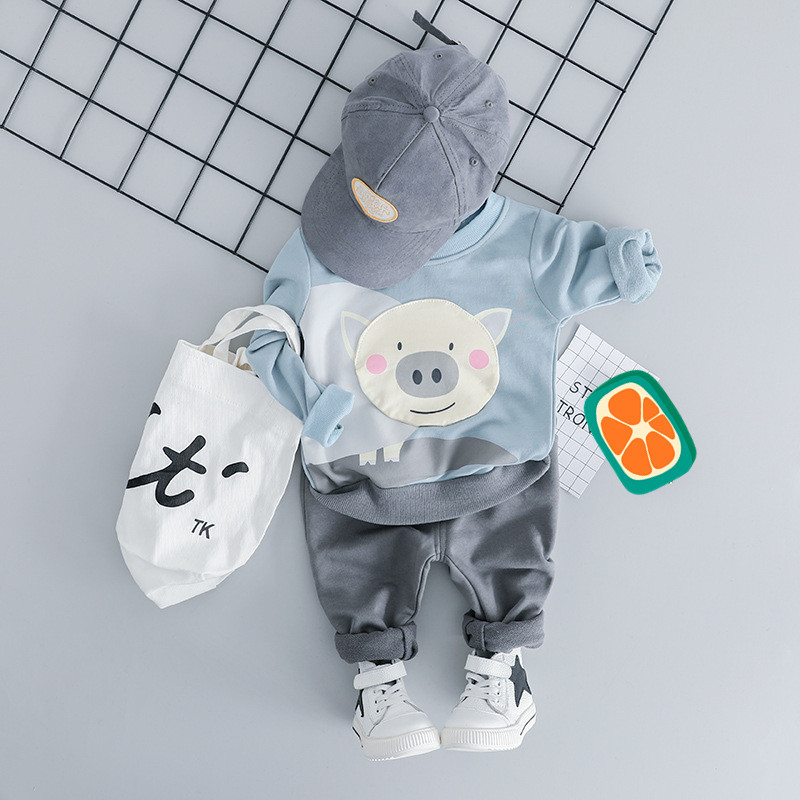 autumn wear kids tow pieces clothes set