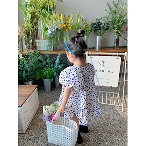 Summer girl floral dress baby girl frock dress design new arrivals